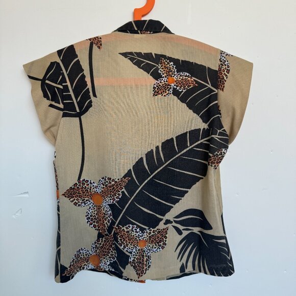 Vintage Palms Floral Cotton Button Down Shirt - Picture 4 of 6